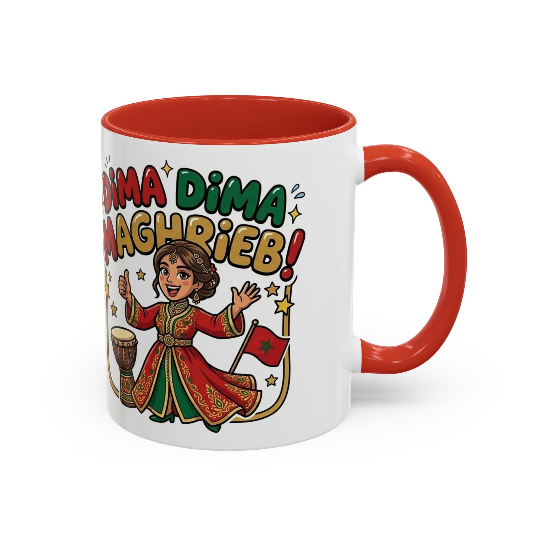 Moroccan Dima Maghrib Coffee Mug – Festive Moroccan Pride Accent Mug