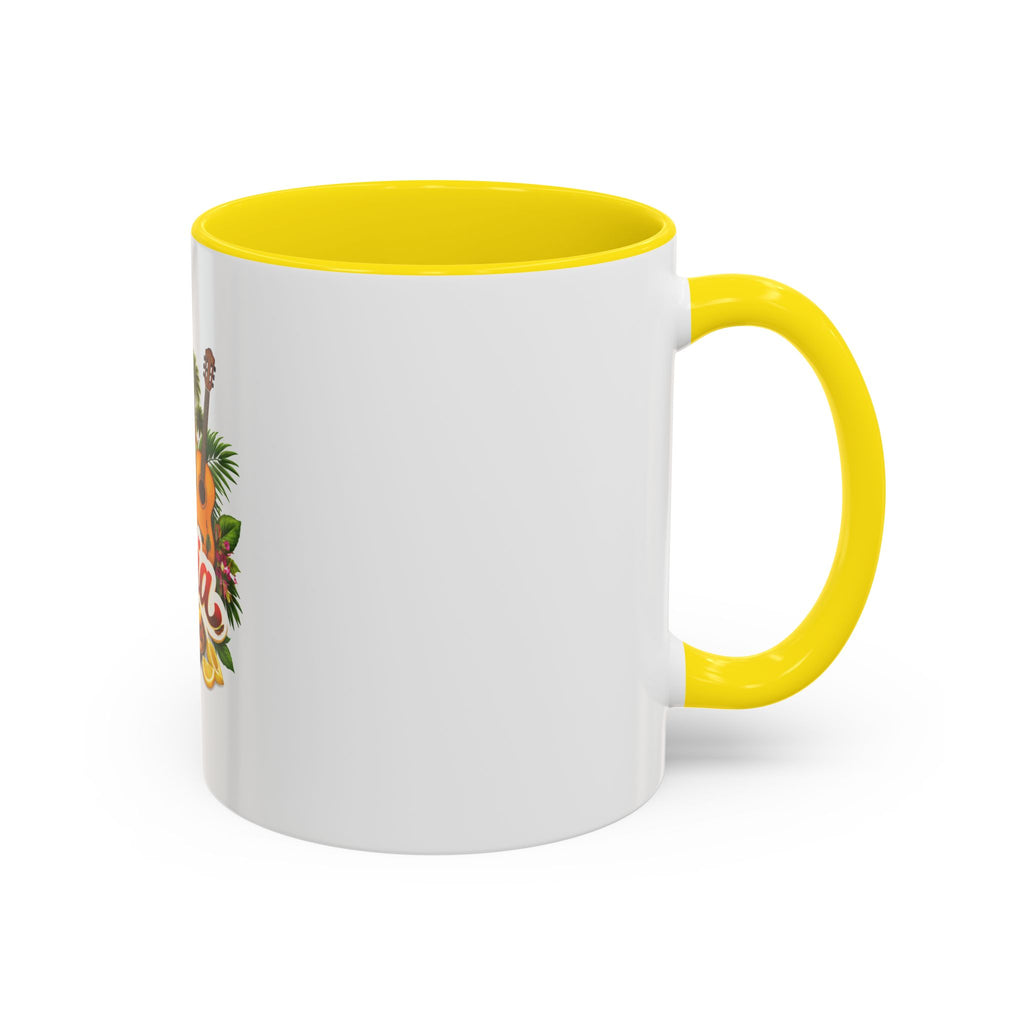 Andalucía Travel Coffee Mug — Spanish Guitar & Paella Accent Mug