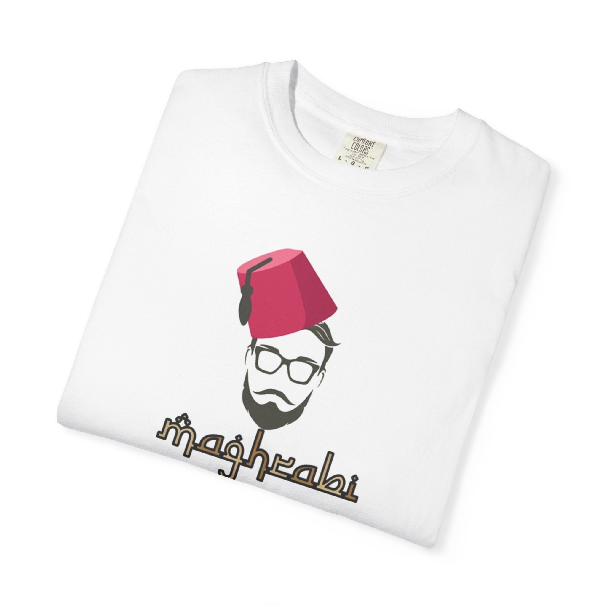 T-Shirt — Maghrebai Beard Icon with Fez Graphic