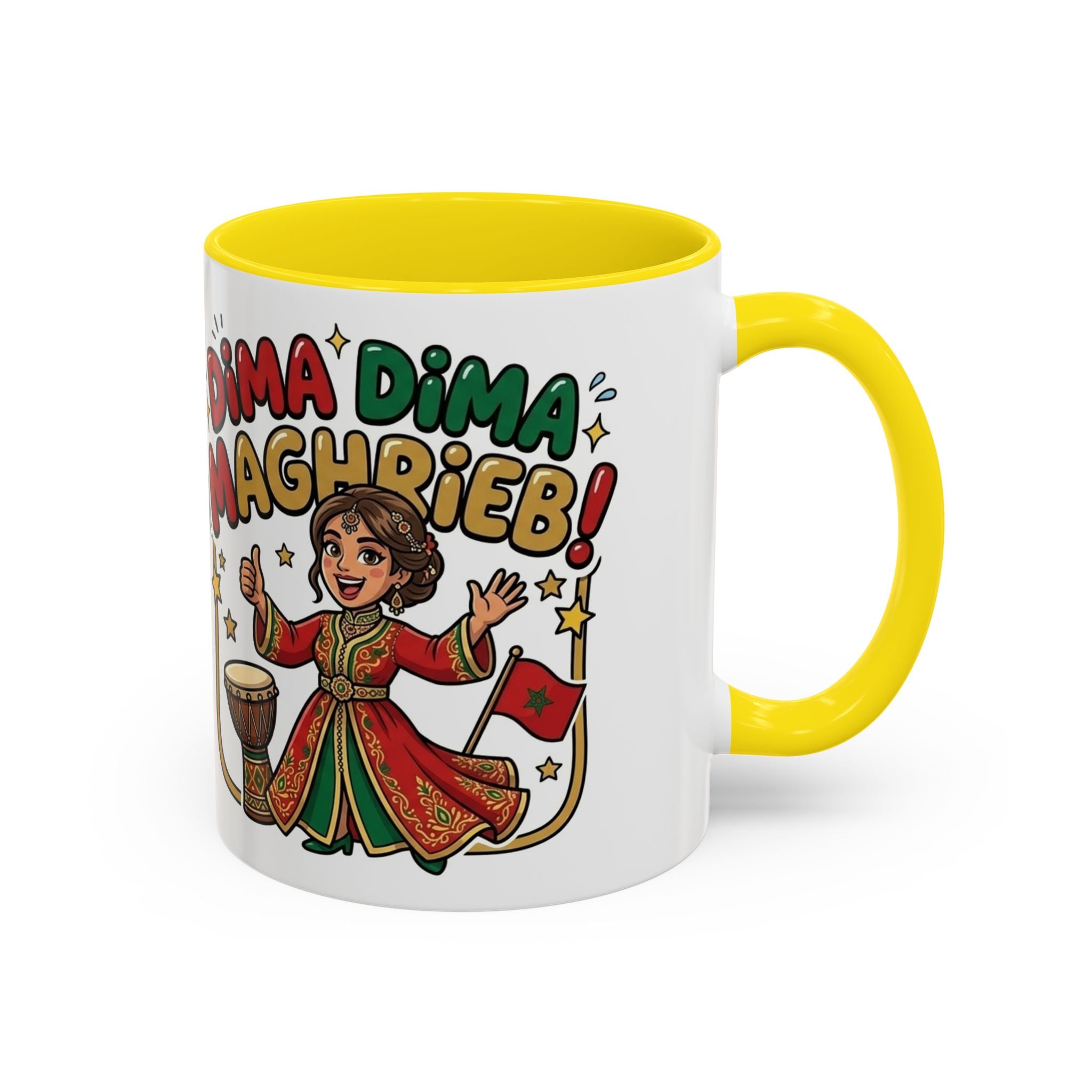 Moroccan Dima Maghrib Coffee Mug – Festive Moroccan Pride Accent Mug