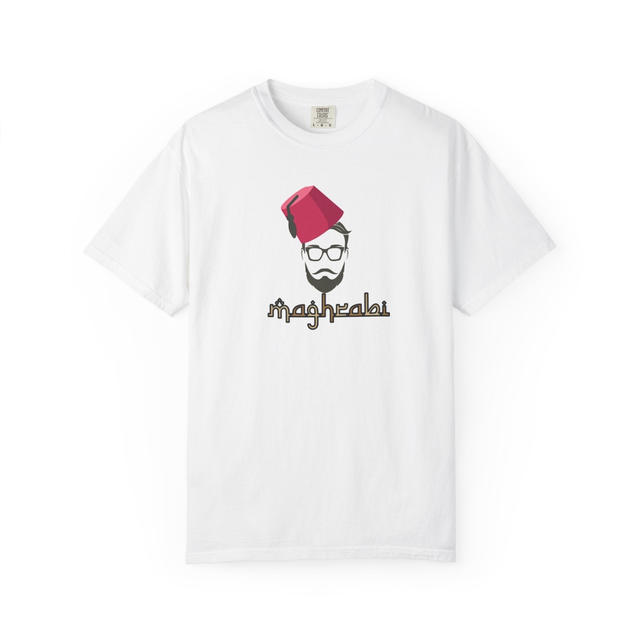 T-Shirt — Maghrebai Beard Icon with Fez Graphic