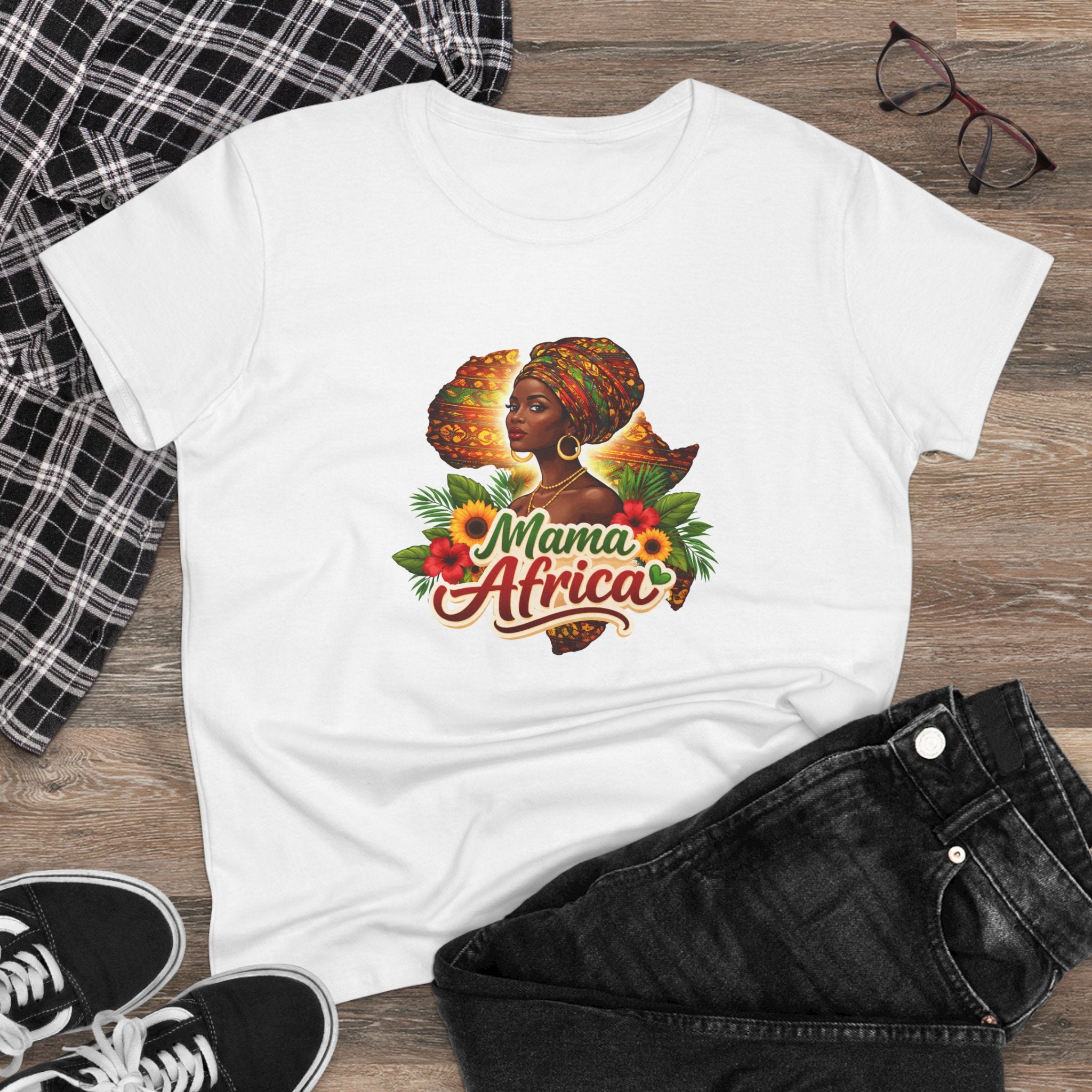 Mama Africa T-Shirt — Vintage African Woman Graphic Tee