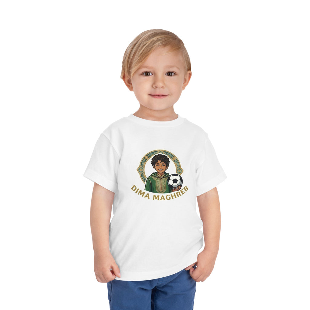 Toddler Tee — 'Dima Maghreb' Soccer Kid Graphic Shirt