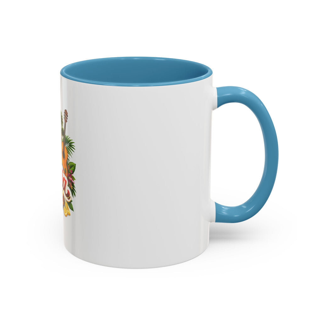 Andalucía Travel Coffee Mug — Spanish Guitar & Paella Accent Mug